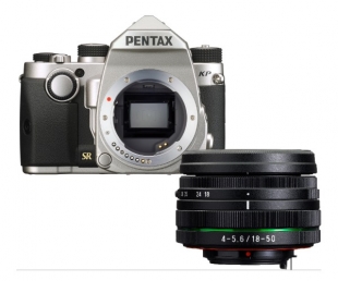 Pentax KP silver + 18-50mm DA-L WR